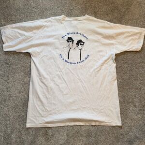 House of Blues Chicago Blues Brothers White Graphic T-Shirt XXL Mission From God